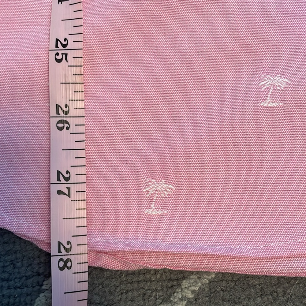 Ralph Lauren 100% Cotton Pink Short Sleeve Button Down Collared Shirt Palm Trees - Picture 9 of 9